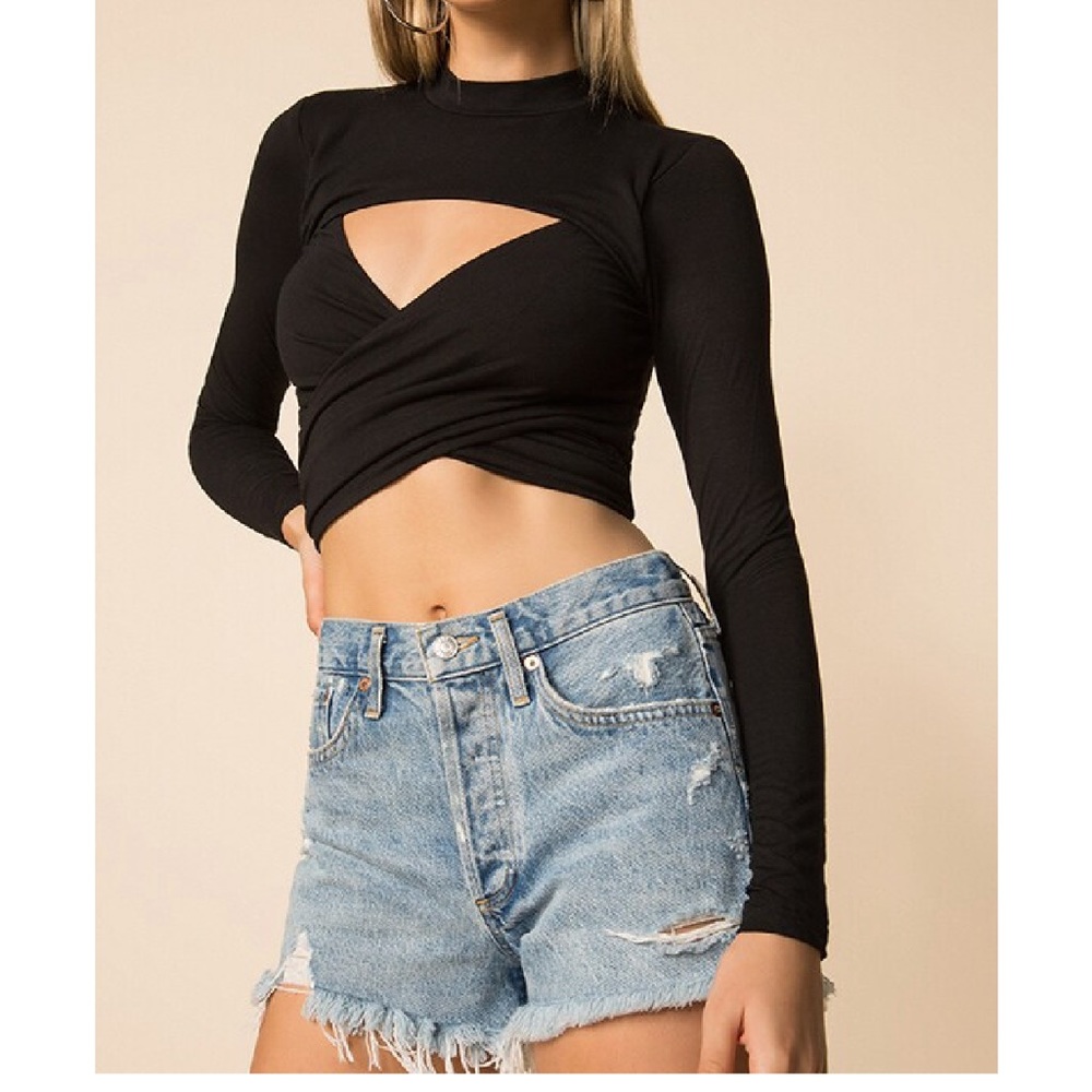 Malena Crop Top in Black